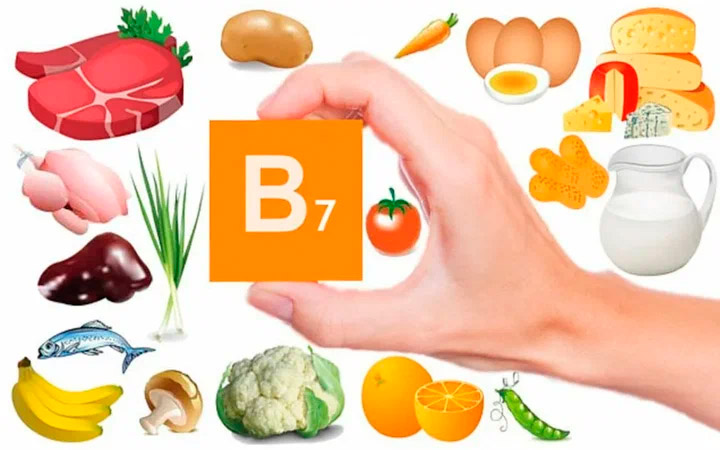 В каких продуктах содержится витамин B7